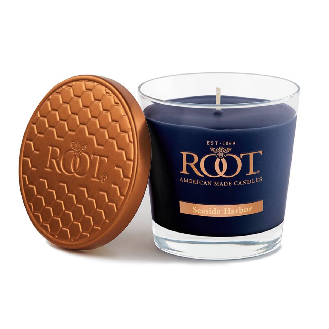 Root Candles 6.3oz. Small Scented Honeycomb Veriglass Jar Candle